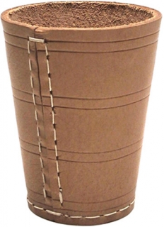 Philos samostatný kožený pohár na kocky 9cm /8 cm priemer
