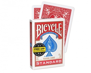 Kúzelnícke karty Bicycle Double Back červená/červená