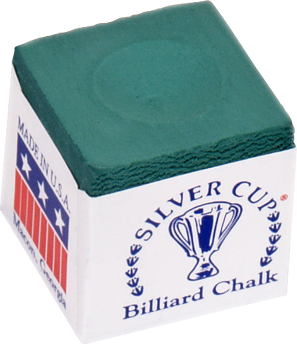 Biliardová krieda na tágo Silver Cup zelená 1ks