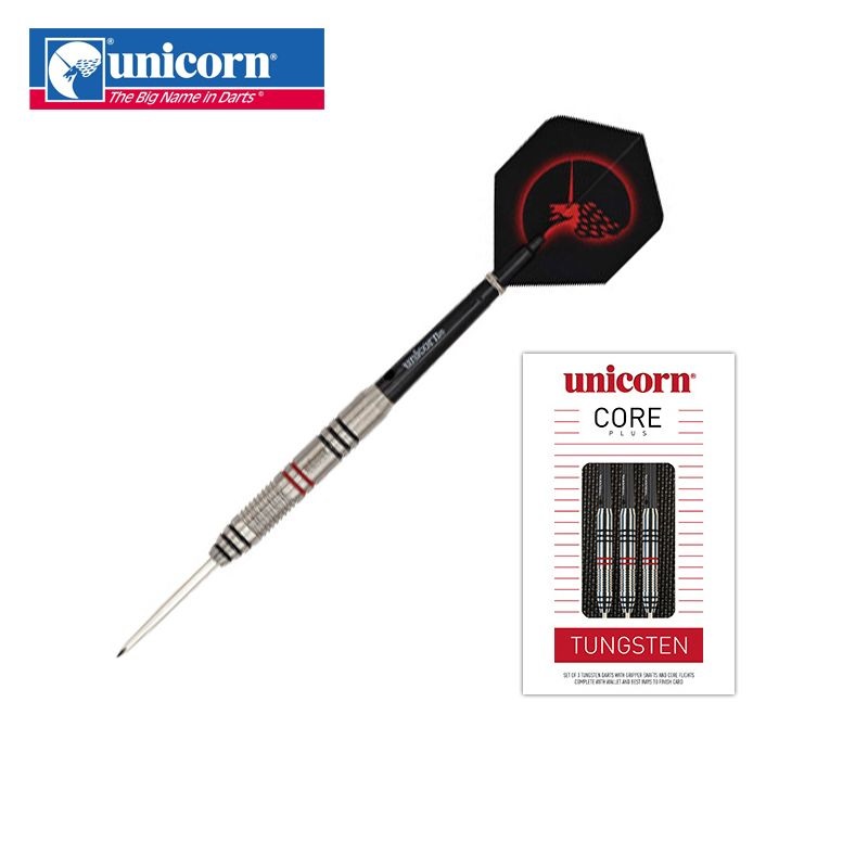 Šípky Unicorn steel CORE PLUS WIN 23g, 80% wolfram