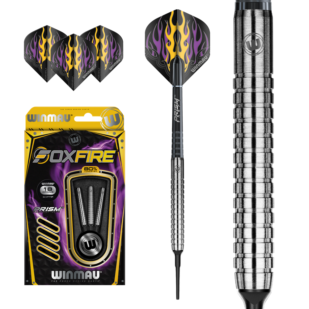 Set šípky Winmau Foxfire 80% 20g soft