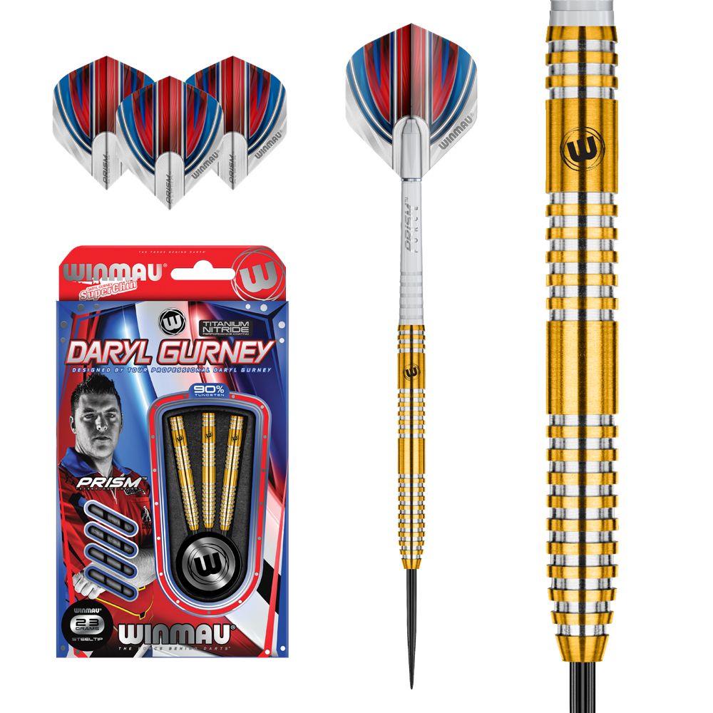 Šípky Winmau steel DARYL GURNEY 90% wolfram 25g