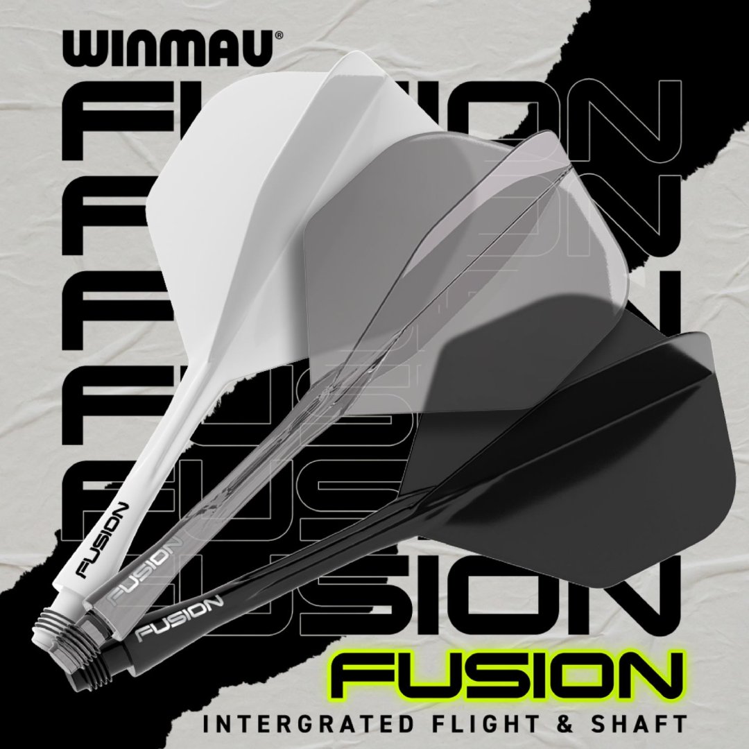 Letky a násadky v jednom Winmau Fusion červené, No6 letky a dlhé násadky