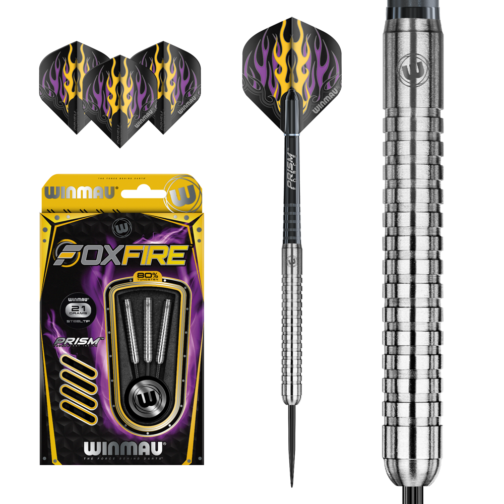 Set šípky Winmau Foxfire 80% 21g steel