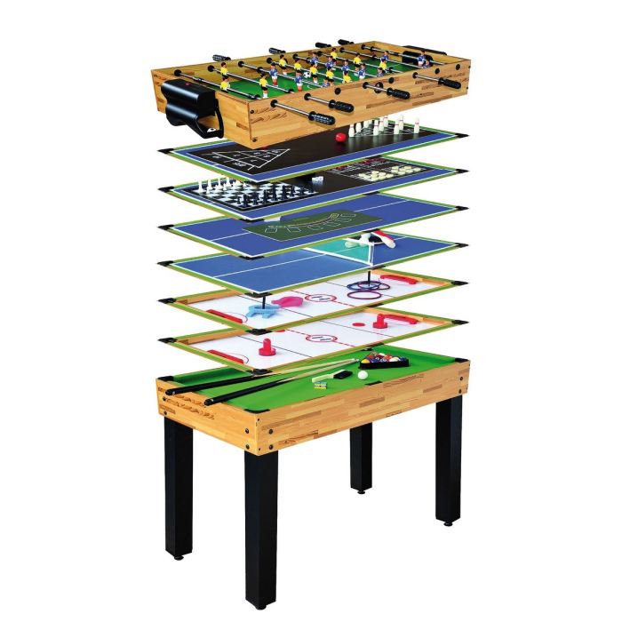 Multifunkčný stôl Sportino FUNGAME 15v1 wood