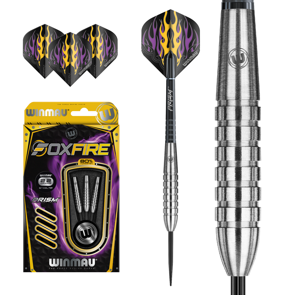 Set šípky Winmau Foxfire 80% 22g steel