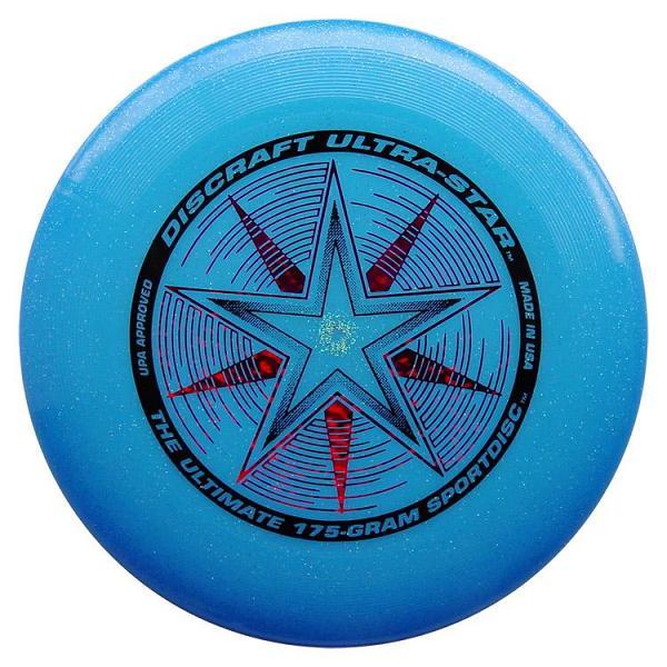 Discraft Ultra Star frisbee disk Blue Sparkle 175g