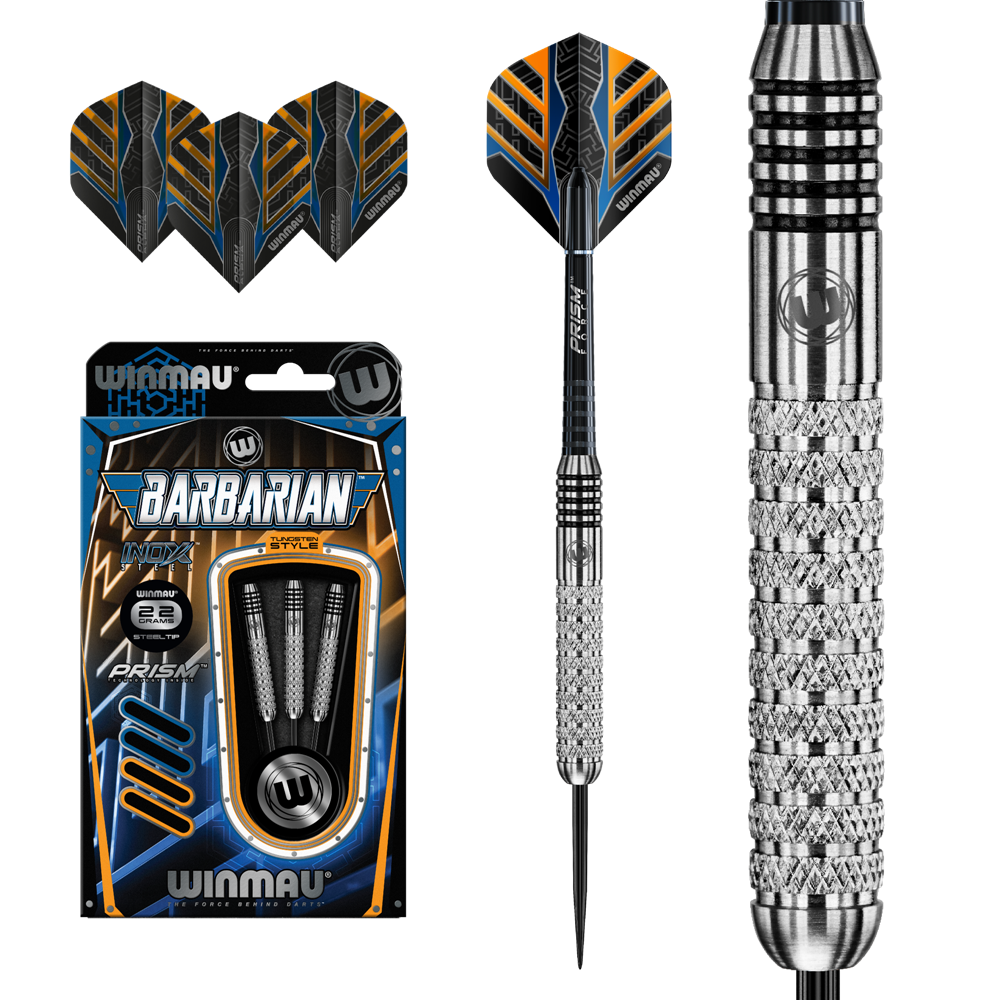 Šípky Winmau steel Barbarian 22g Inox steel