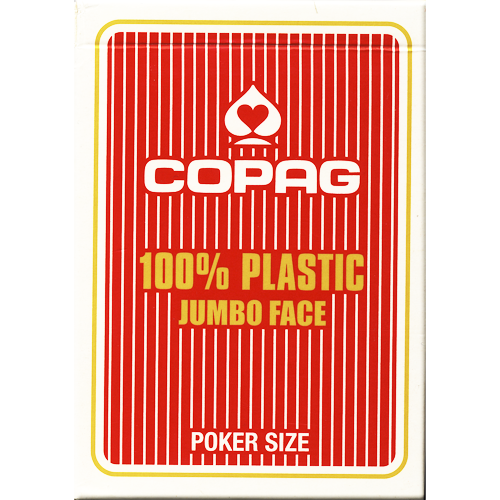 Karty COPAG PKJ JUMBO 100% plastové, červené