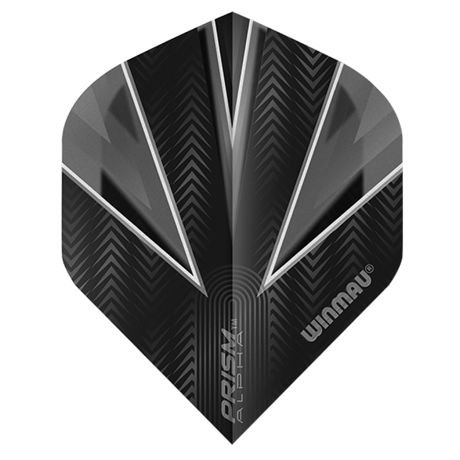 Letky na šípky Winmau Prism ALPHA sivé/čierne 3 ks