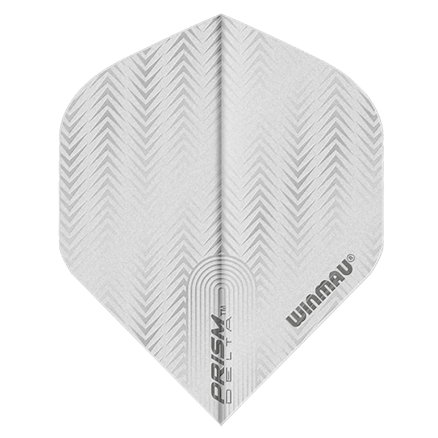 Letky na šípky Winmau Prism DELTA biele/strieborné 3 ks
