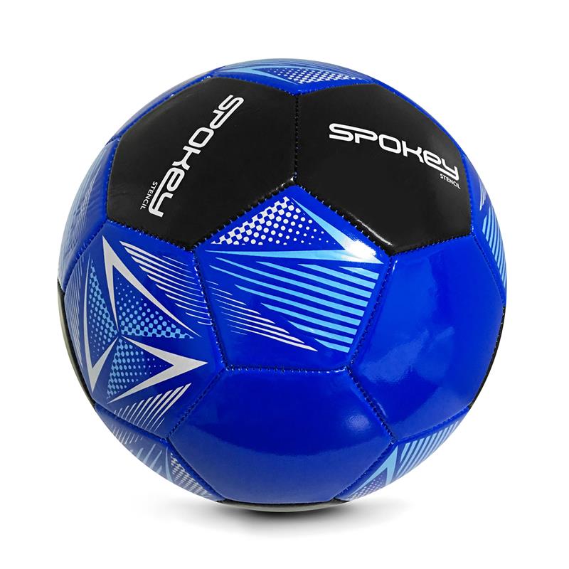Futbalová lopta Stencil 5 modro - čierna 