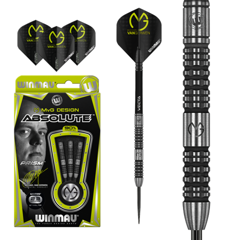 Šípky Winmau steel MvG Absolute 23g, 90%
