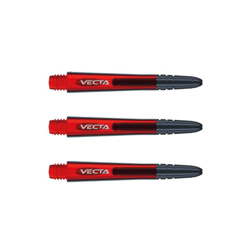 Násadky na šípky Winmau Vecta červené dlhé 3ks