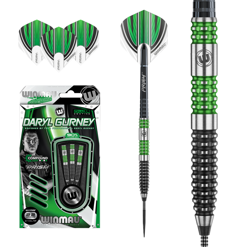 Šípky Winmau steel DARYL GURNEY 90% wolfram 22g