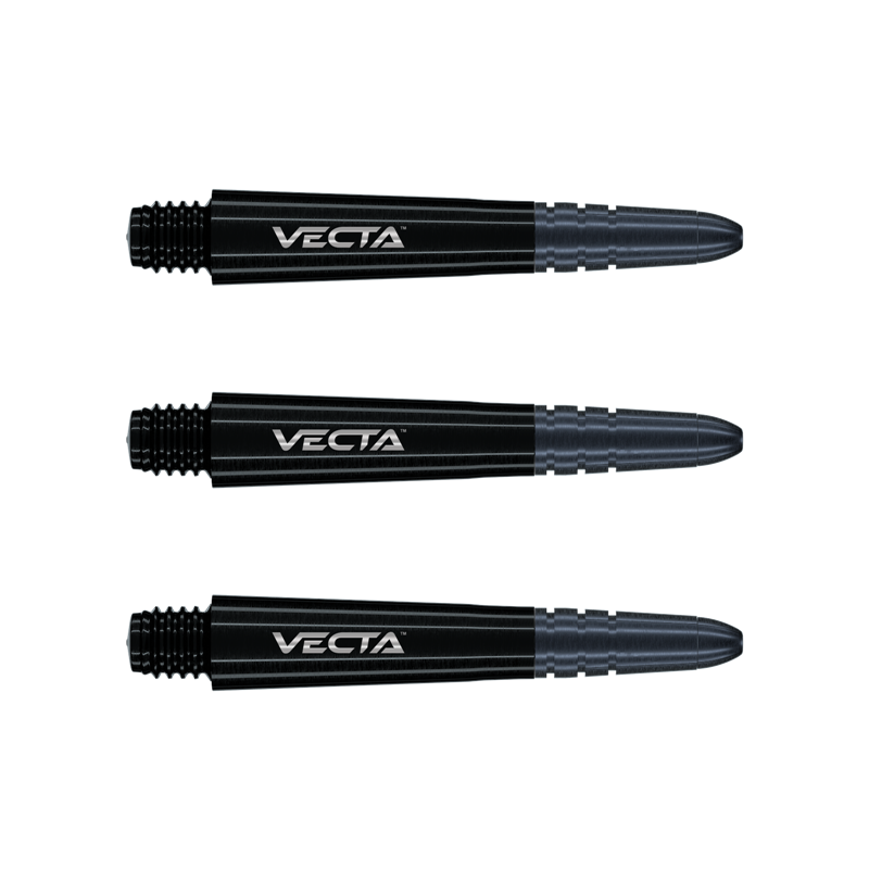 Násadky na šípky Winmau Vecta čierne krátke 3ks