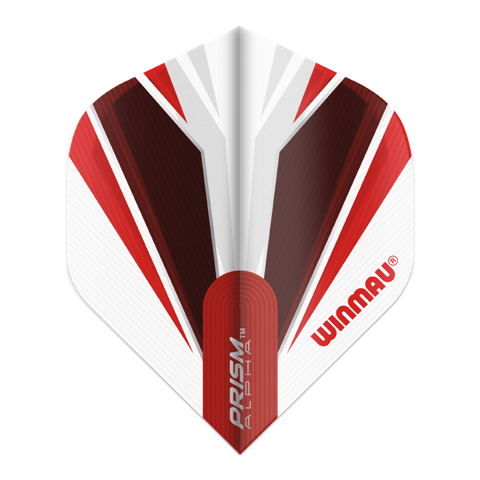 Letky na šípky Winmau Prism Alpha biele 3ks