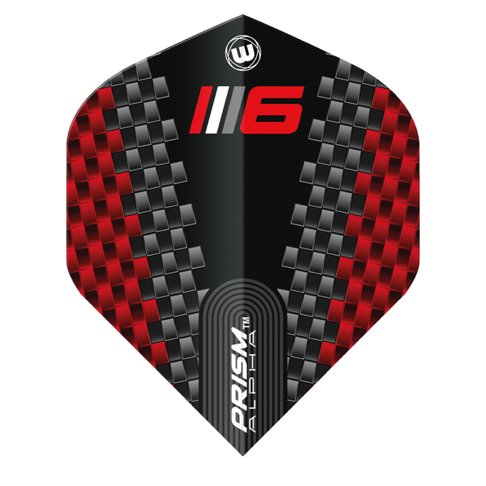Letky na šípky Winmau Prism Alpha Blade 6 Chevron 3ks