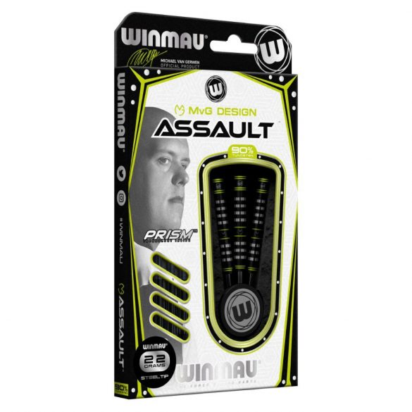   Šípky Winmau steel Michael van Gerwen Assault 22g, 90% wolfram