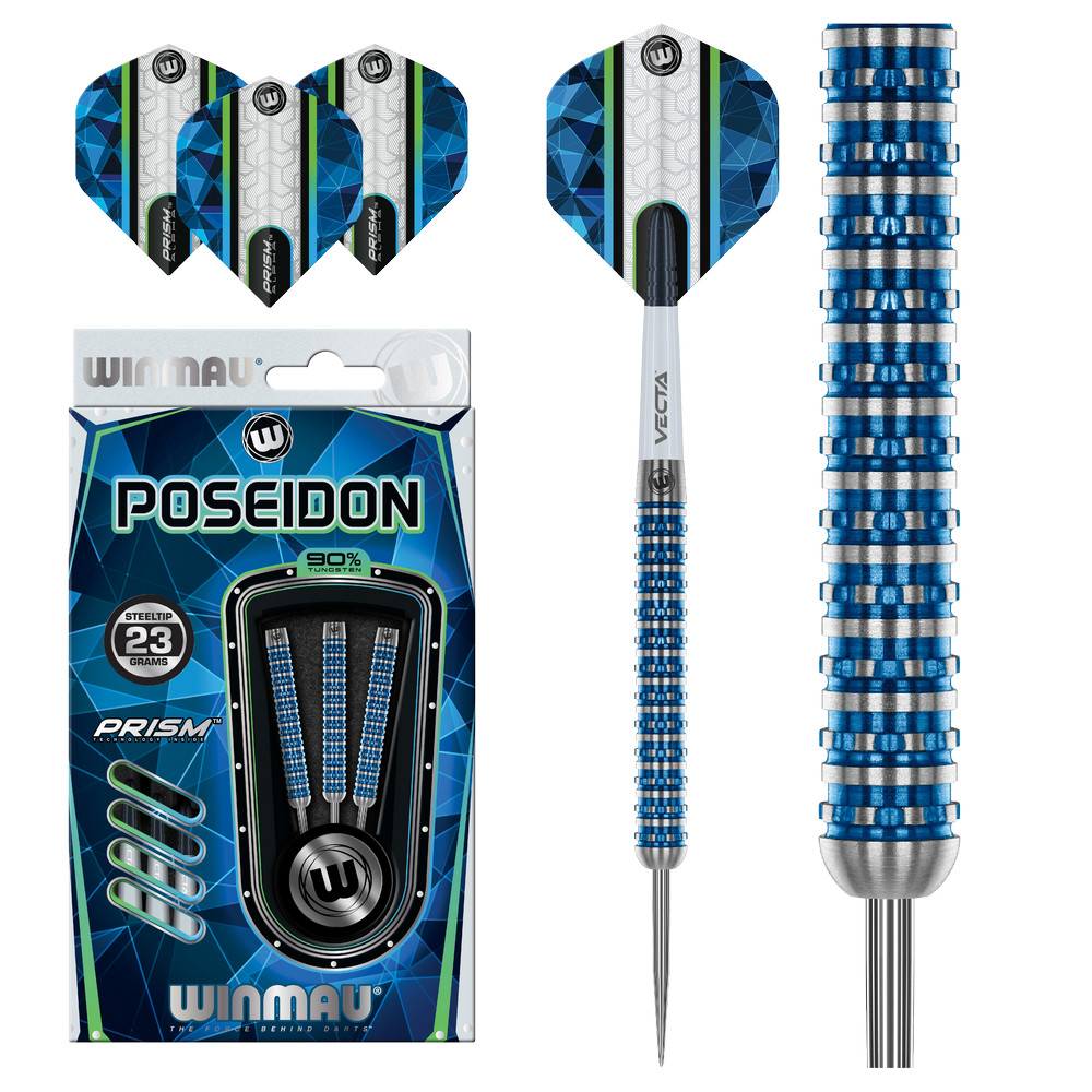 Sada šípok Winmau steel Poseidon 23g, 90% wolfram