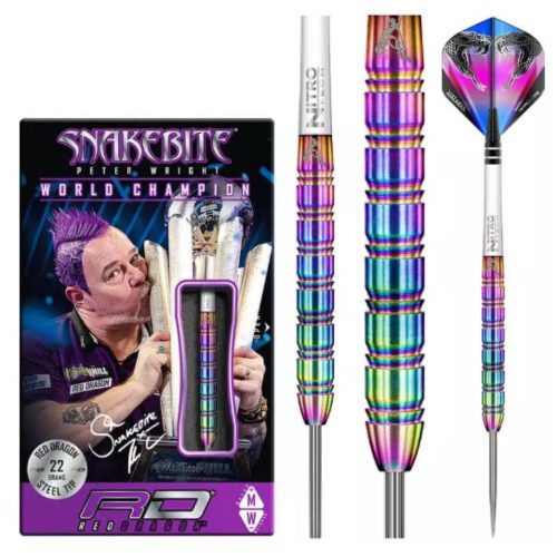 Šípky RedDragon steel Peter Wright Snakebite 1, 22g, 85% wolfram