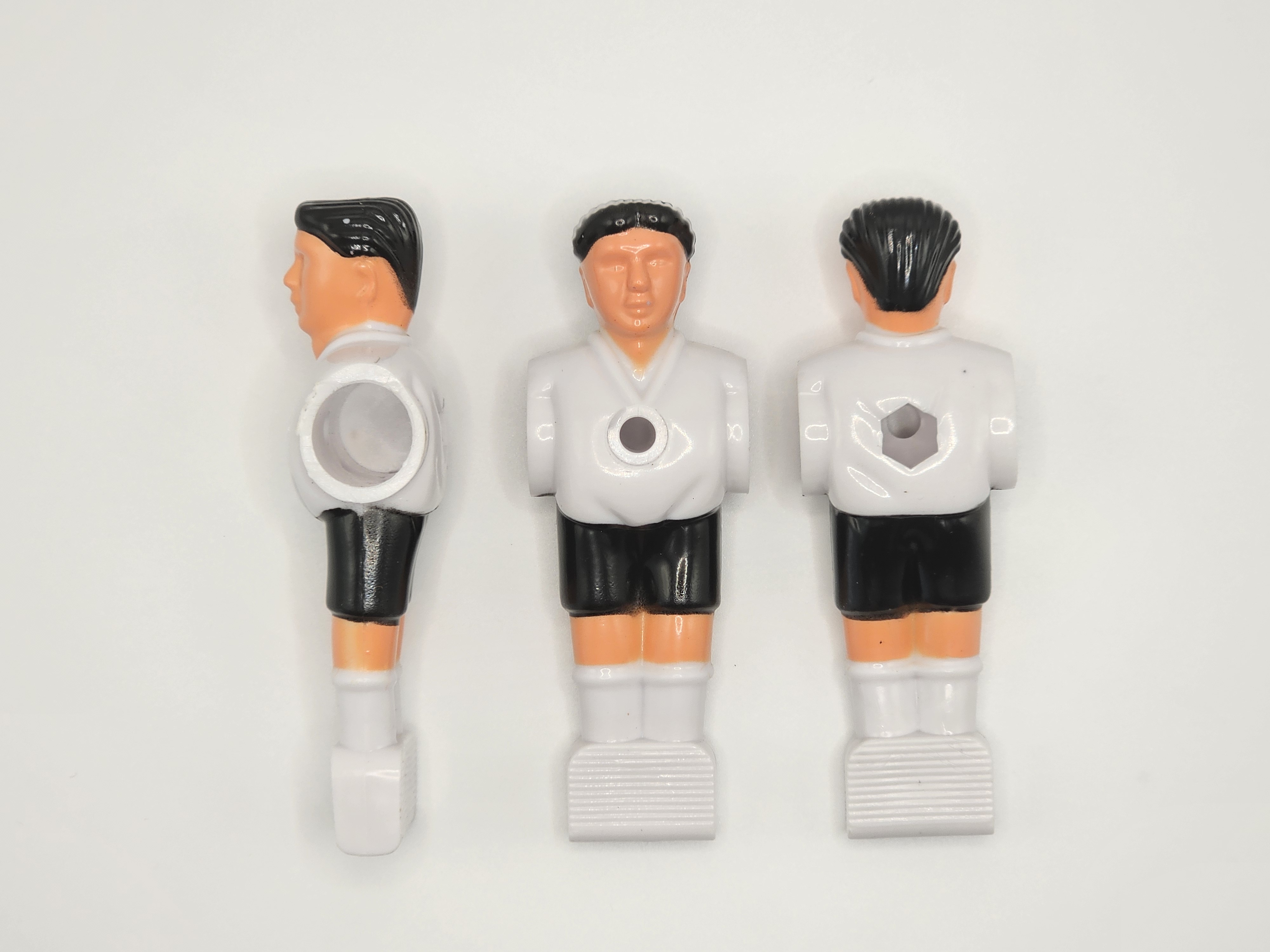 Sportino biely hráč/figúrka pre dospelácky stolný futbal tyč 15,9mm