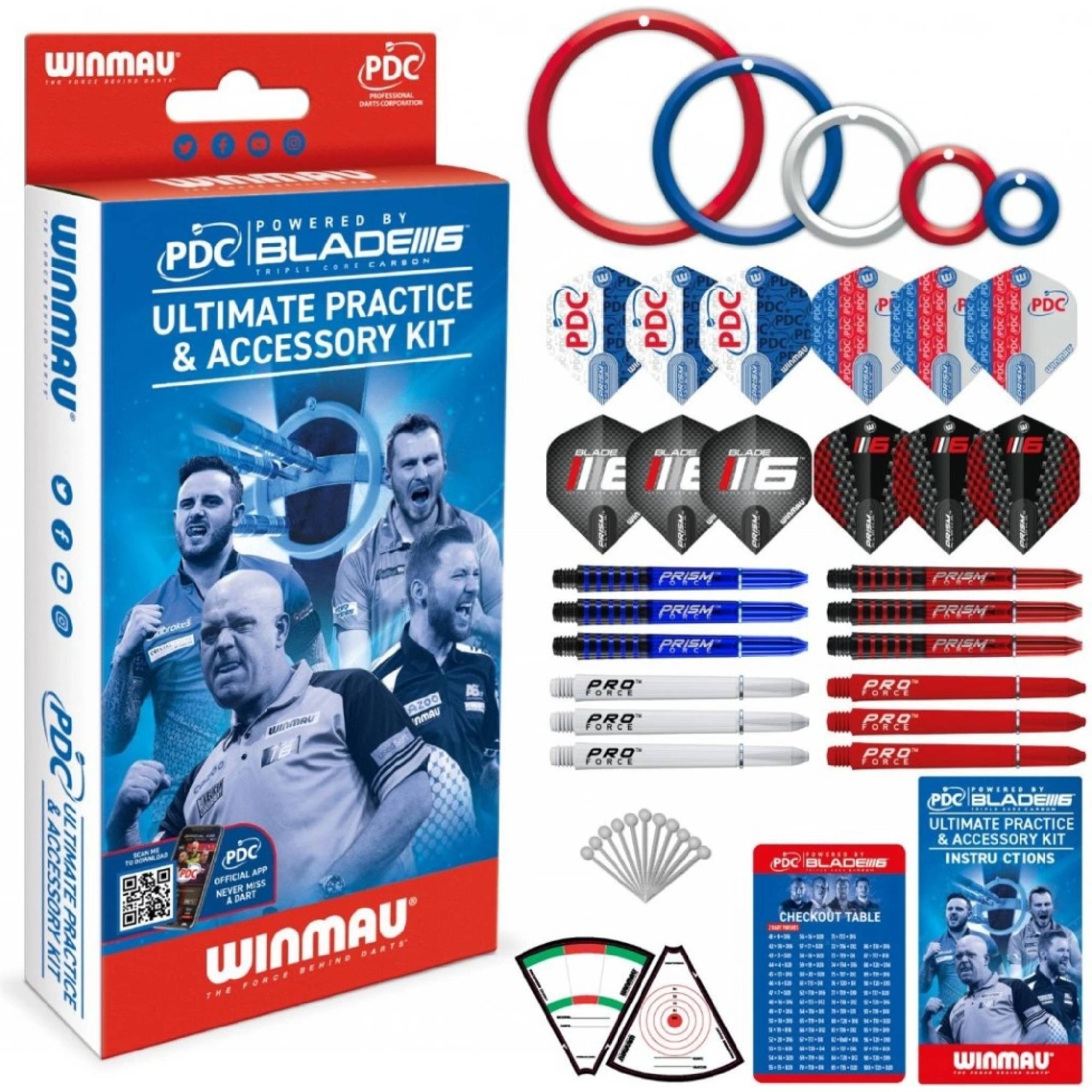 Tréningová sada príslušenstva Winmau PDC Ultimate