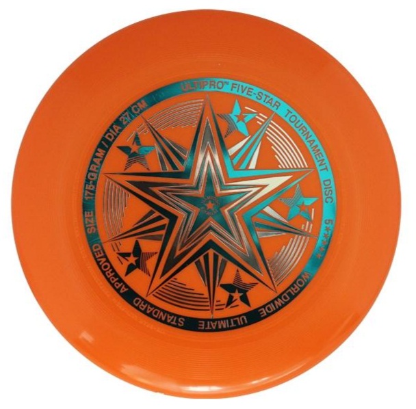 Lietajúci frisbee disk UltiPro Five Star Oranžová 175g