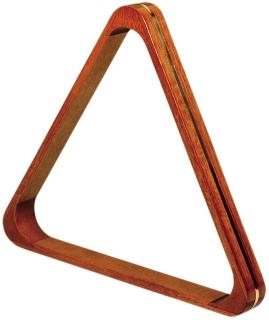 Trojuholník drevený s mosadzným lemom