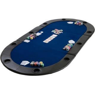 Poker skladacia podložka Monaco modrá