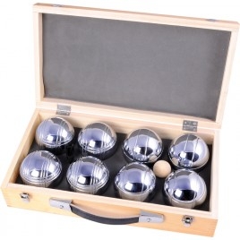 Petanque Metal set X8 v drevenom kufríku