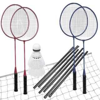 Sada na badminton FUN START 4 rakety + sieť a košíky