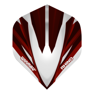 Letky na šípky Winmau Rhino Red & White 3ks