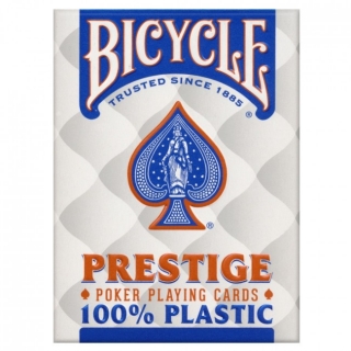 Karty Bicycle PRESTIGE 100% plastové, modré