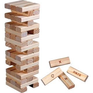 Jenga veža Philos Timber Action z dreva 