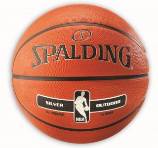 Basketbalová lopta Spalding NBA Outdoor Silver veľkosť 5