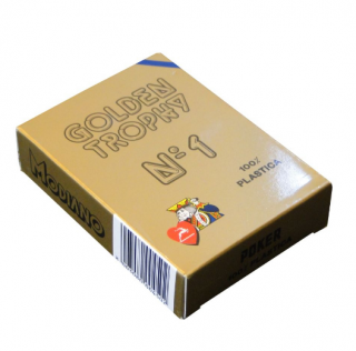 Pokrové karty Modiano GOLDEN TROPHY 100% plastové modré
