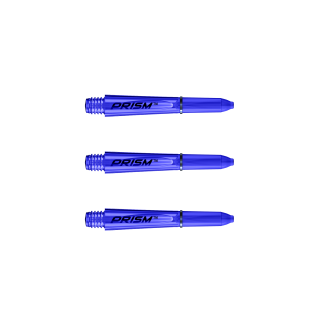 Násadky na šípky Winmau Prism plastic, priesvitné krátke modré 3ks