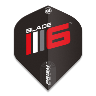 Letky na šípky Winmau Prism Delta Blade 6 logo, čierne 3ks