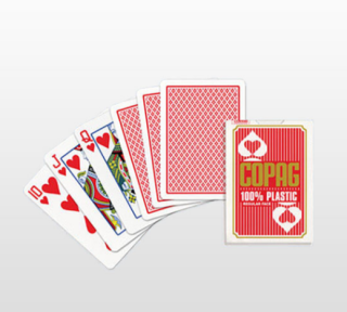 Pokrové karty COPAG PKJ REGULAR 100% plastové červené