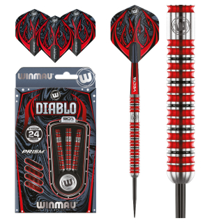 Šípky Winmau steel Diablo 24g, 90% wolfram