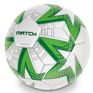 Kopacia futbalová lopta MATCH veľkosť 5 bielo-zelená