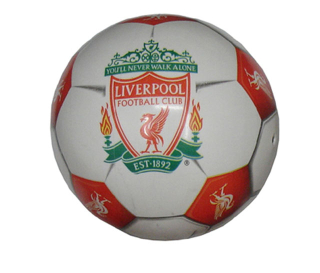 Gumová lopta s potlačou - futbalové kluby Liverpool 