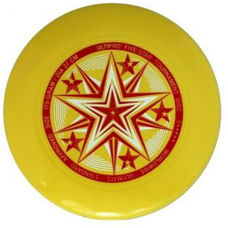Lietajúci frisbee disk UltiPro Five Star žltá 175g